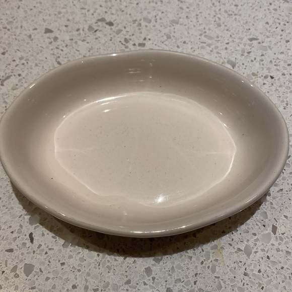 Rae Dunn PURRFECT Oval Cat Feeding Bowl - Picture 3 of 6